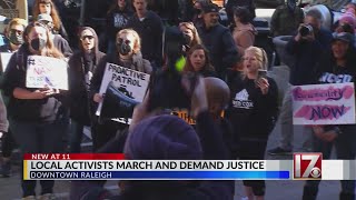 Dozens march in Downtown Raleigh after video of Tyre Nichols beating released