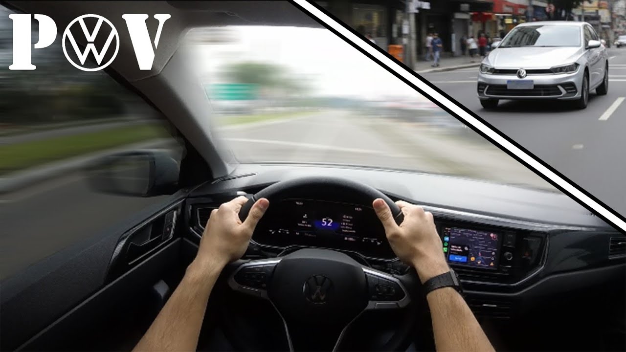 2025 VW Polo 1.0 TSI / POV Driving Downtown After Class / Driving ASMR / OG GoPro Hero