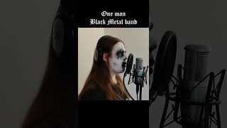 One take black metal vocal performance