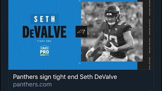 Panthers Sign TE Seth Devalve (My Thoughts)