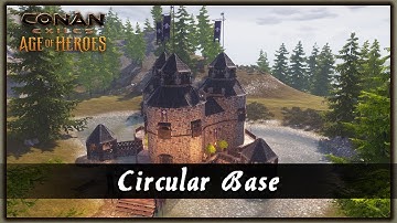 HOW TO BUILD A CIRCULAR BASE [SPEED BUILD] - CONAN EXILES