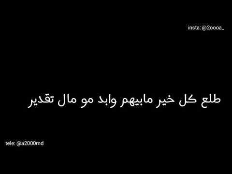 اداريهم واباريهم واسوي براسهم خير شاشه سوداء على ناس حكيم