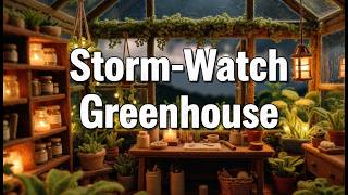 Storm-Watch Greenhouse — 1 Hour Thunderstorm Ambience (4K) screenshot 3