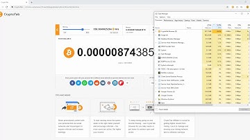 Bitcoin-Mining test with Intel processor Core i7-4790