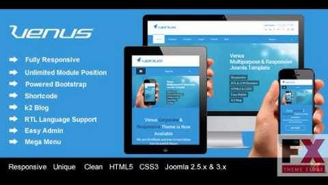 Preview Venus - Responsive Joomla Template Corporate - Joomla