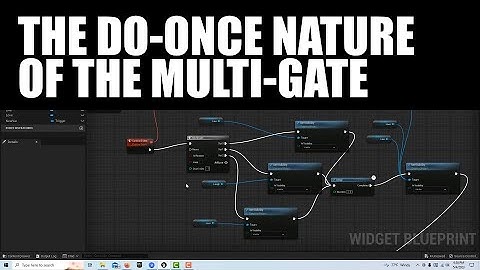 The Do-Once Nature of the Multi-Gate in Unreal Engine
