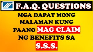  Sss Questions And Answers In Claiming Benefits Part 1