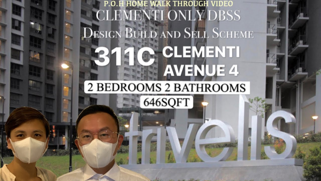 (SOLD) 3Rm DBSS HDB Clementi Singapore 311C Super high floor Just MOP ask $590k