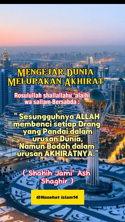 Mengejar Dunia melupakan akhirat#shorts