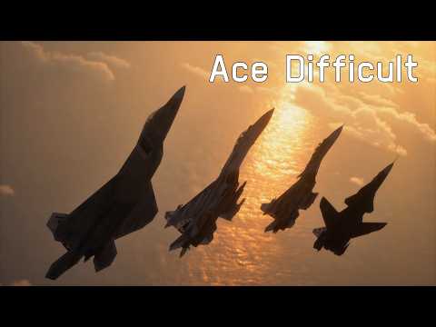 Ace Difficult Full S-Rank Playthrough - Ace Combat 8: Wings of Theve Full Game (4K 60FPS)