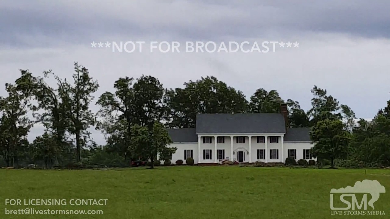 050517 McKenney, VA Possible Damage Path From Tornado YouTube