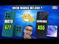 QUEM MANDA MELHOR ?  MOTO G77 5G VS SAMSUNG A55 5G ​ #samsung #motorola  #videos