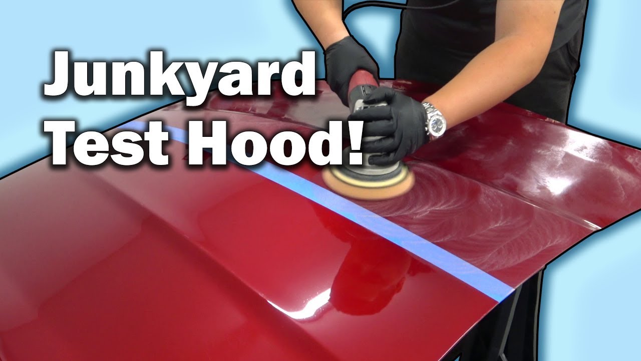 2-Step Paint Correction on this vehicle's hood 🔥 #paintcorrection