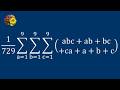 How a Triple Sum Collapses into One Elegant Expression