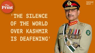 'We will continue to extend moral, political, diplomatic support to people of Kashmir' Pak COAS