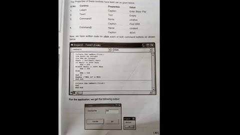 Write a program in visual basic to calculate the HRA. BCA - 372