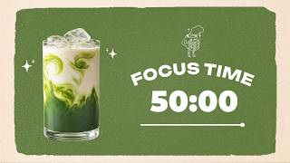 Celebrity 🧊 Study with Me | Classic Ice Matcha Latte | 50/10 Timer | Chill Lo-fi 🎧 | 4 Hour Focus Session Net Worth
