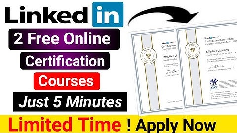 LinkedIn Learning Free Courses With Certificate | LinkedIn Free Certificate | LinkedIn Free Courses