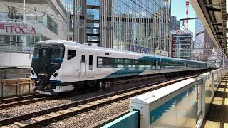 4k60p E257系 踊り子 有楽町駅(2022年3月撮影)