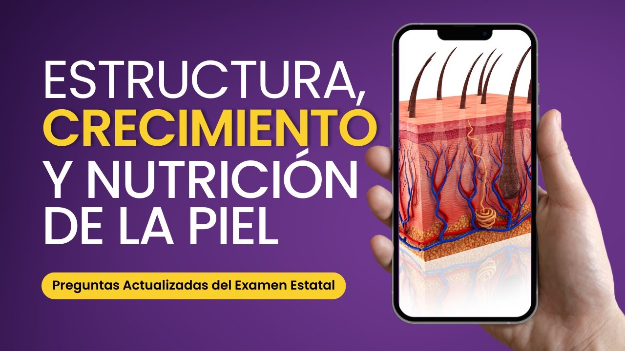 Estructura, Crecimiento y Nutrición de la Piel | Cosmetología | Esteticista |  Manicurist | Barbería