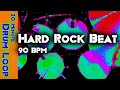 20 minute backing track  hard rock drum beat 90 bpm