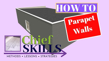 How to create a Parapet Wall and a sloping Roof using Chief Architect X12