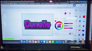 Full Thin stand up style Name Plate tutorial for 3D printing. Guide