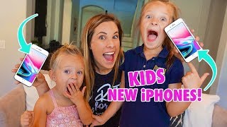 BUYING OUR 4 YEAR OLD and 7 YEAR OLD NEW iPHONES! 📱