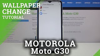 كيفية تخصيص مظهر خلفية العرض في Motorola Moto G30 - تغيير الخلفية
