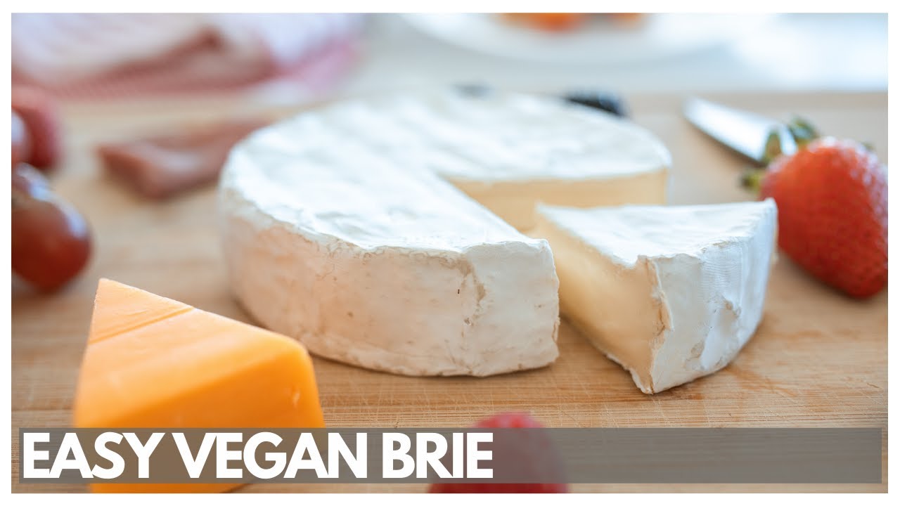 Easy Vegan Truffle Brie (dairy free brie cheese recipe) YouTube