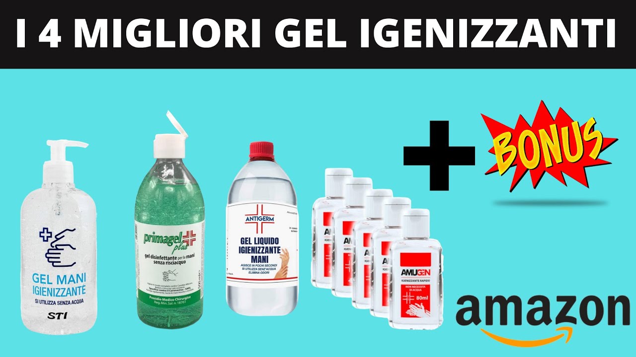 I 4 tipi migliori di gel disinfettante per mani su Amazon (+1 Bonus
