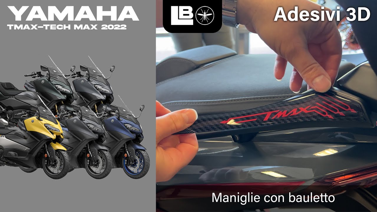 Adesivi Resinati 3D TMAX Per Yamaha T-Max - Scritte Decorative, Compatibili 2001-2021 - Foto 7