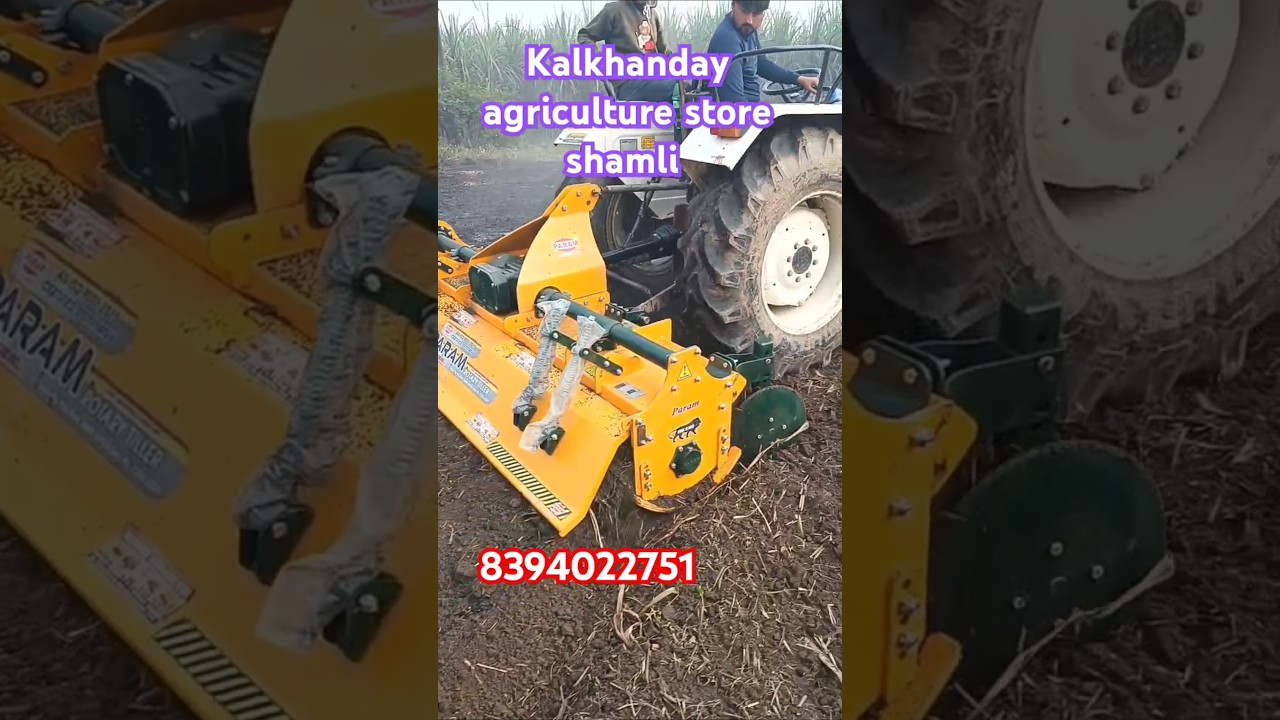 8 feet param rotavator with new holland 3600 tractor good performance// lene k liye contact kare