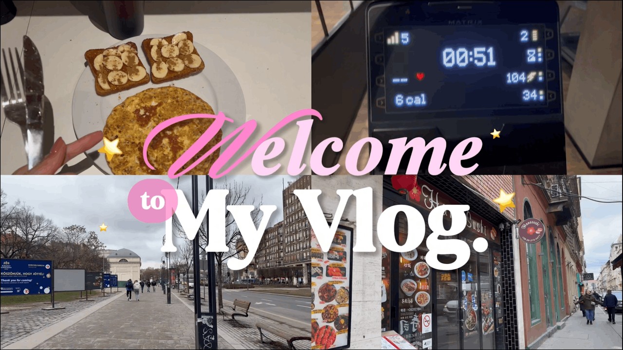 Vlog de final de semana em BUDAPESTE | Rotina, treino e alimentação