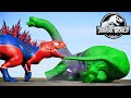 Indominus Rex Godzilla vs Green Trex Breakout &amp; Hunting Jurassic World Evolution Dino Fight !