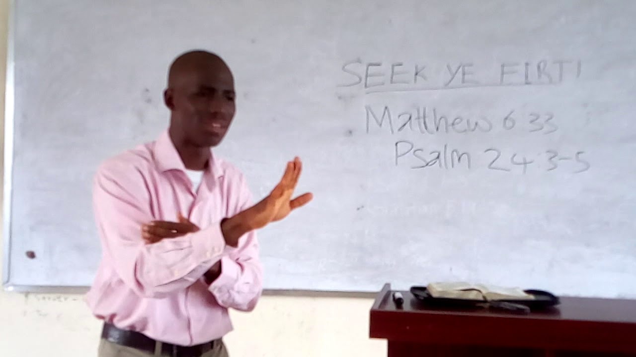 Righteous Sign Language American Sign language; Seek ye First the kingdom of God and His ...