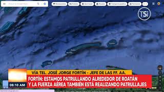 Elementos de la fuerza aérea y fuerza naval buscan aeronave desaparecida cerca de Roatán