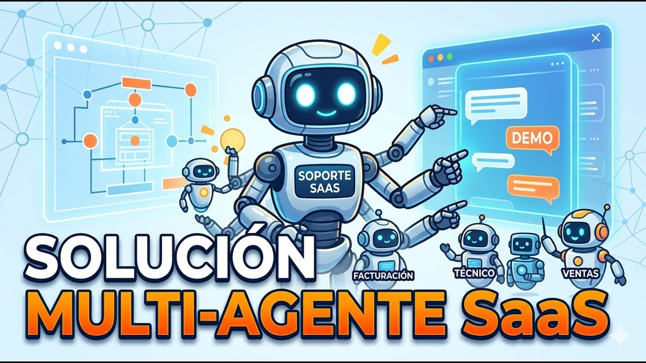 Miniatura del vídeo Solución multiagente con IA para soporte SaaS: dem...
