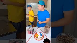 Elemental cake vs cocacola ice cream challenge! #funny #shorts #elementalby Ethan Funny Family