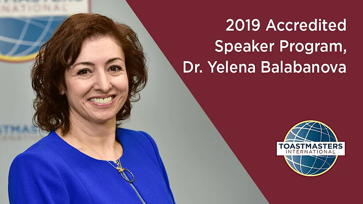 Dr. Yelena Balabanova 2019 Accredited Speaker Program
