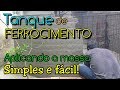 ● CRIAÇÃO de PEIXES - TANQUE de FERROCIMENTO - Parte 04: Aplicando a massa!!!