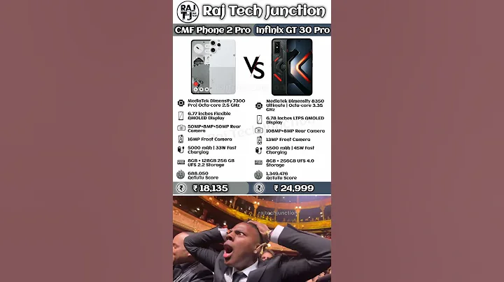 Cmf Phone 2 pro vs infinix GT 30 Pro Comparison 😲 #memes #smartphone #cmfphone2pro #infinixgt30pro