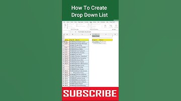 Create Drop Down List & Filter Funtion |#excel #educationhubonline #exceltips