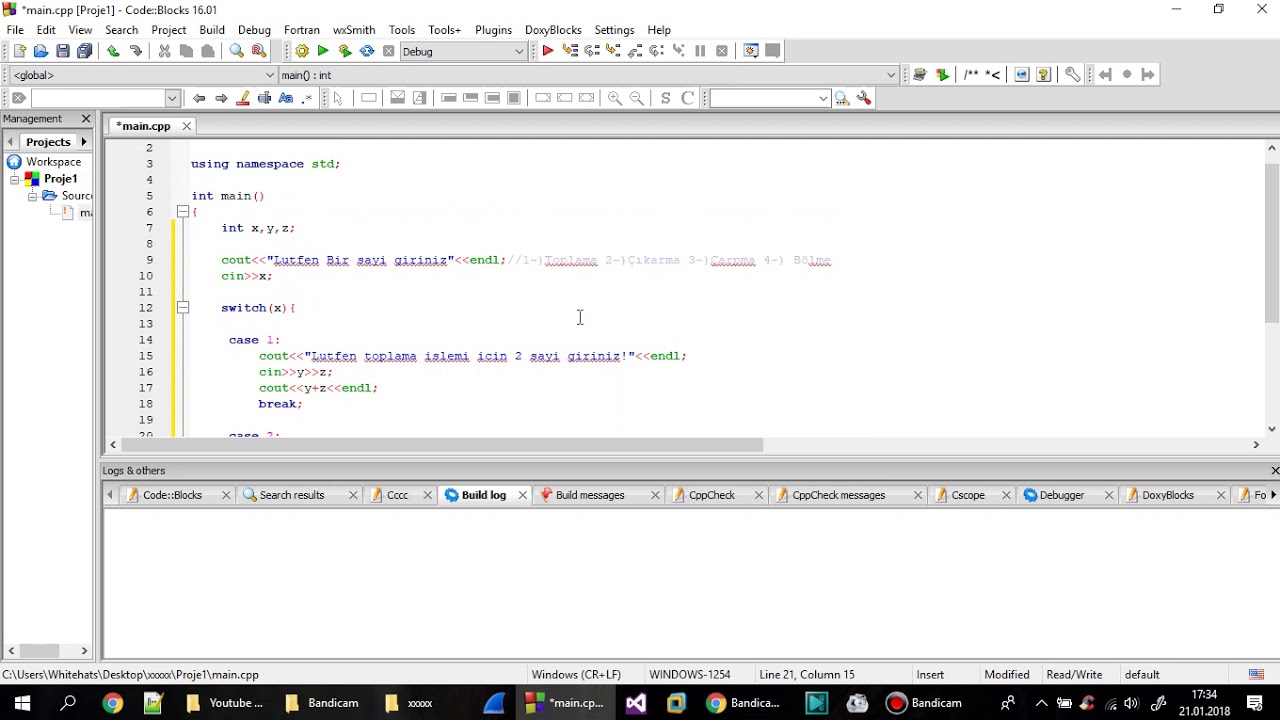 C++ Hesap makinesi Ayrıltılı anlatım.!! - YouTube