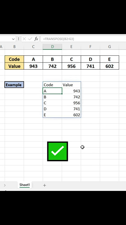 How to use transpose formula in Microsoft Excel! #transpose #trick #dataanlysis #advanced #MIS