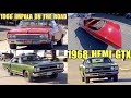 68 hemi gtx burns rubber  66 impala goes topless