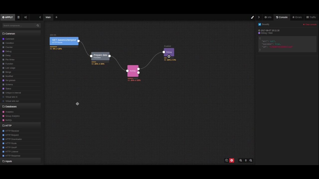 Total.js - Flow - Saving data from IoT sensor to db - YouTube
