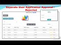 Seprate User Login and Data Approval and Rejected by web app script