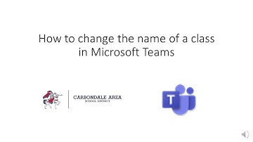 How to change the name of a class in Microsoft Teams
