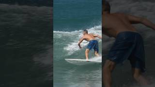Riding shortboard at Playa Guiones, Nosara, Costa Rica in slow motion #shortboard #nosara #costarica